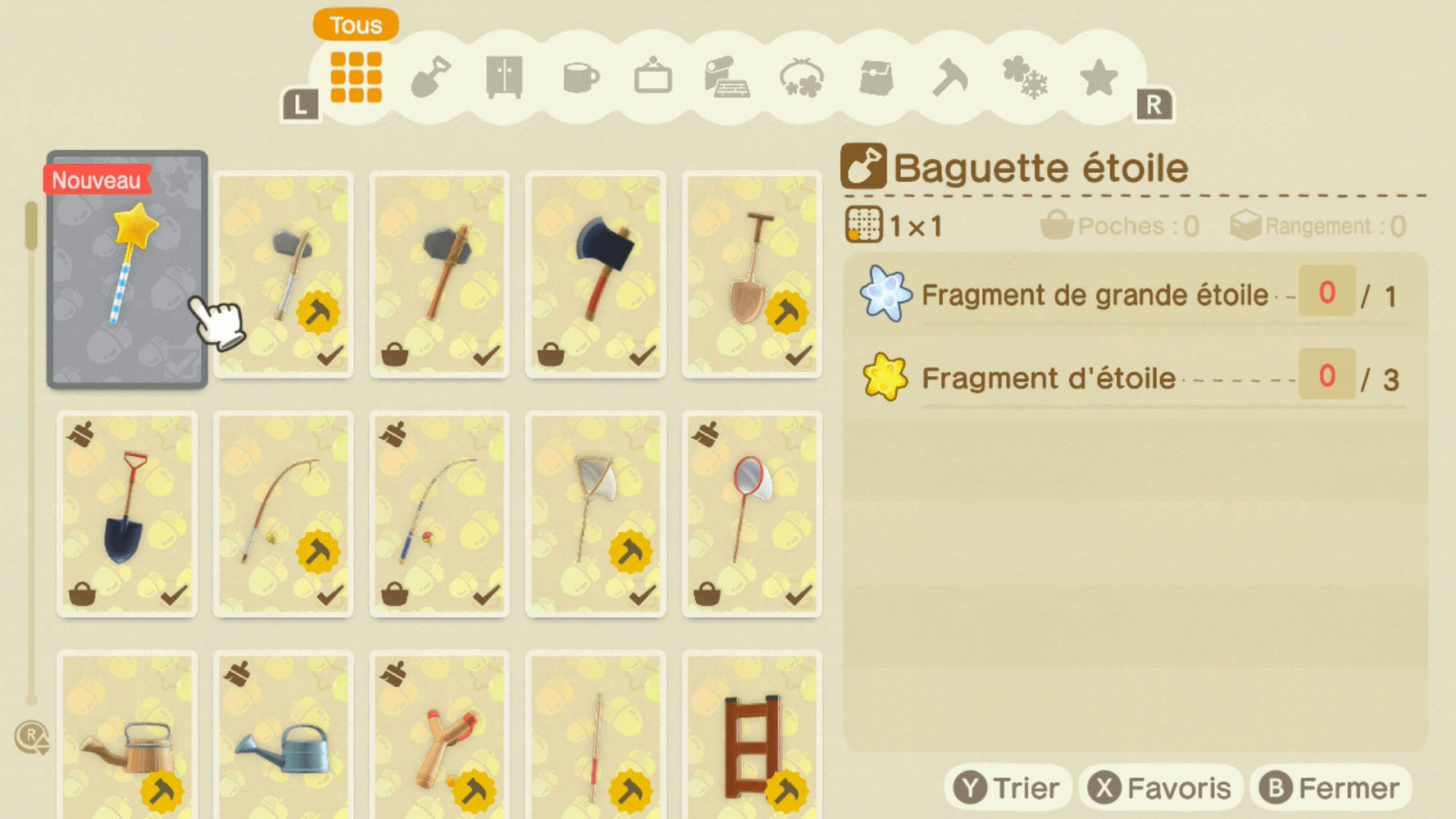 ⭐️ Pluies d'étoiles filantes et fragments - Animal Crossing