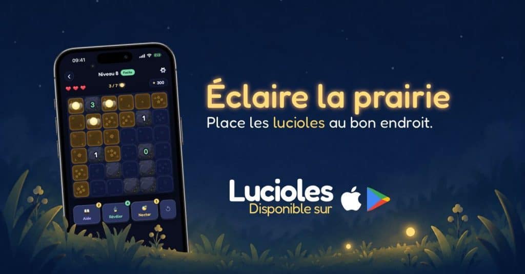 Jeu gratuit sur iOS et Android : Lucioles
