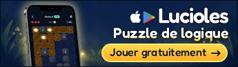 Jeu mobile de puzzle zen : Lucioles, gratuit sur iOS et Android